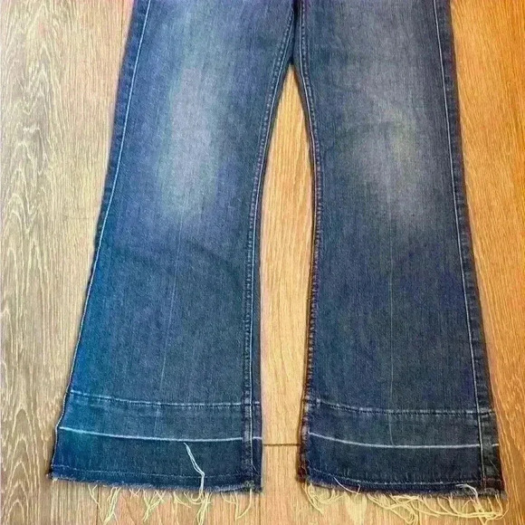 7 for All Mankind Women's Cropped Jo Wide leg flare jeans Size 26 - Picture 4 of 10